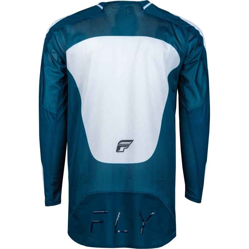 Camiseta de motocross FLY Racing Evolution DST azul-blanca en oferta liquidación