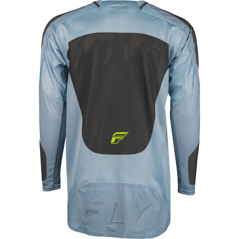 Camiseta de motocross FLY Racing Evolution DST gris-negro-verde fluorescente en oferta liquidación