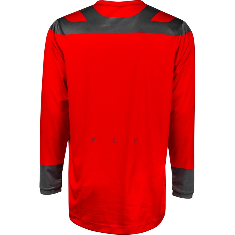 Maillot motocross FLY Racing F-16 2024 rojo-gris-blanco