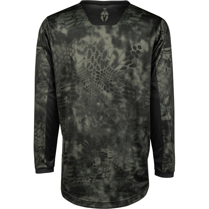 Maillot motocross FLY Racing F-16 Kryptek 2024 gris-negro