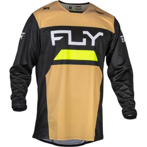 Maillot motocross FLY Racing Kinetic Reload 2024 amarillo-negro-amarillo fluo