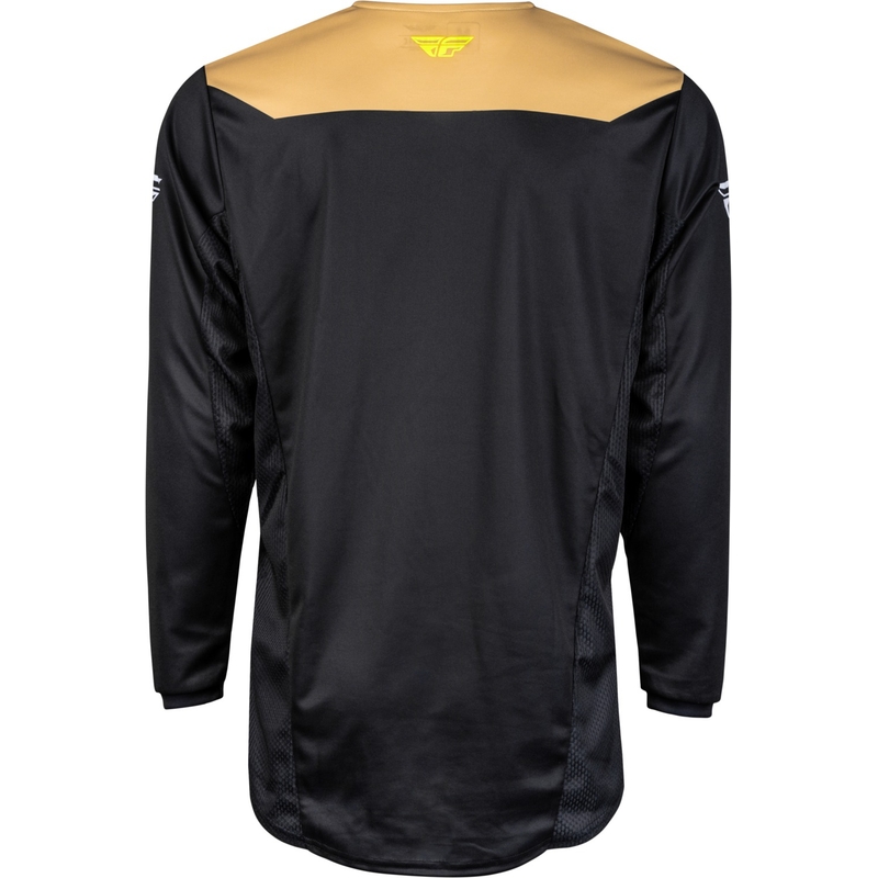 Camiseta de motocross FLY Racing Kinetic Reload amarillo-negro-amarillo fluo