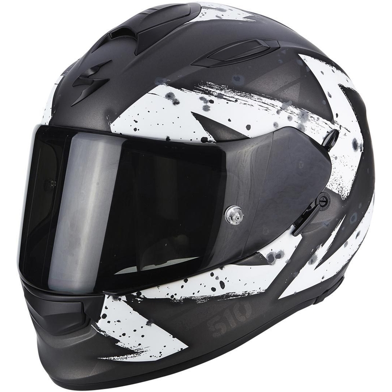 Integrální přilba Scorpion EXO-510 Air Marcus černá matná-stříbrno-bílá