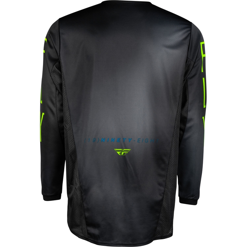 Maillot motocross niño FLY Racing Prodigy negro-verde fluo-azul