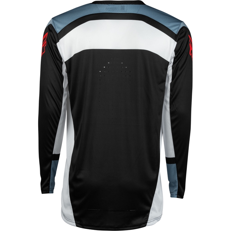 Maillot motocross FLY Racing Lite 2024 negro-blanco-gris