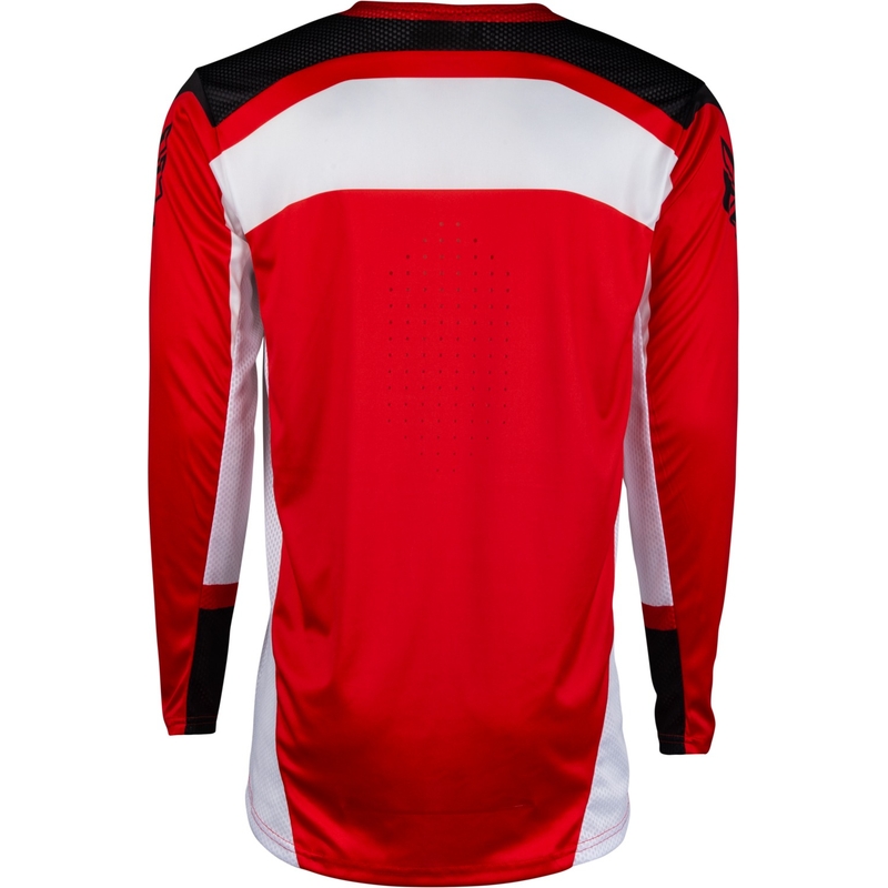 Maillot motocross FLY Racing Lite 2024 rojo-blanco-negro liquidación
