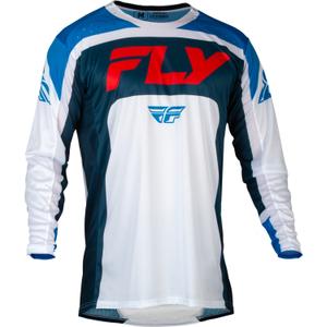 Maillot motocross FLY Racing Lite 2024 rojo-blanco-azul liquidación
