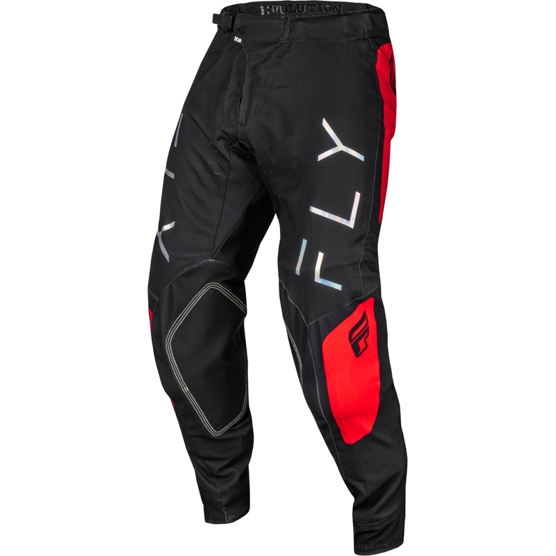Pantalones de motocross FLY Racing Evolution DST negro-rojo en oferta liquidación