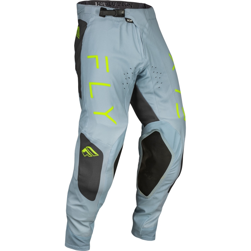 Pantalones motocross FLY Racing Evolution DST 2024 gris-negro-verde fluo liquidación