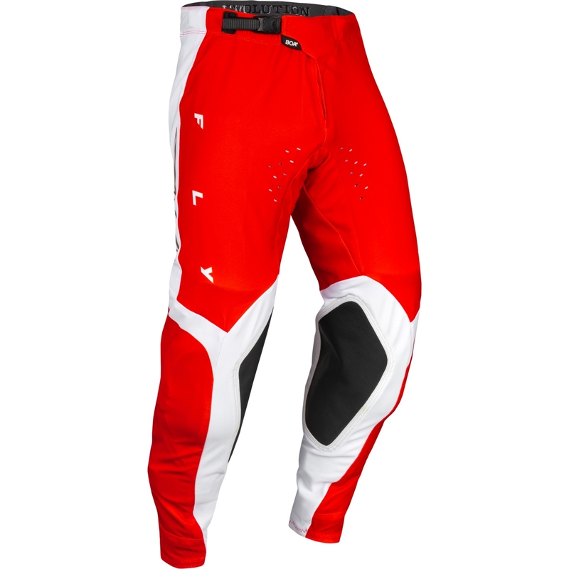Pantalones de motocross FLY Racing Evolution DST rojo-blanco en oferta