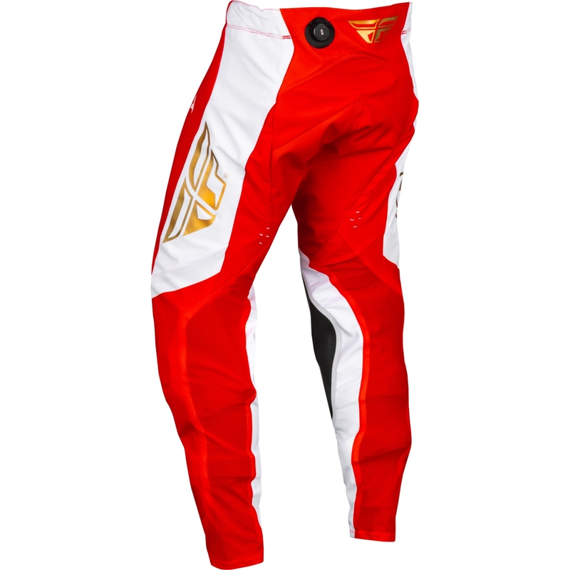 Pantalones de motocross FLY Racing Evolution DST rojo-blanco en oferta