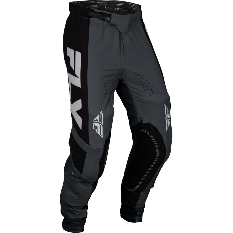 Pantalones de motocross FLY Racing Lite en gris oscuro y negro en oferta liquidación