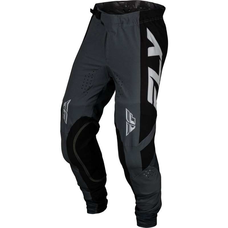 Pantalones de motocross FLY Racing Lite en gris oscuro y negro en oferta liquidación