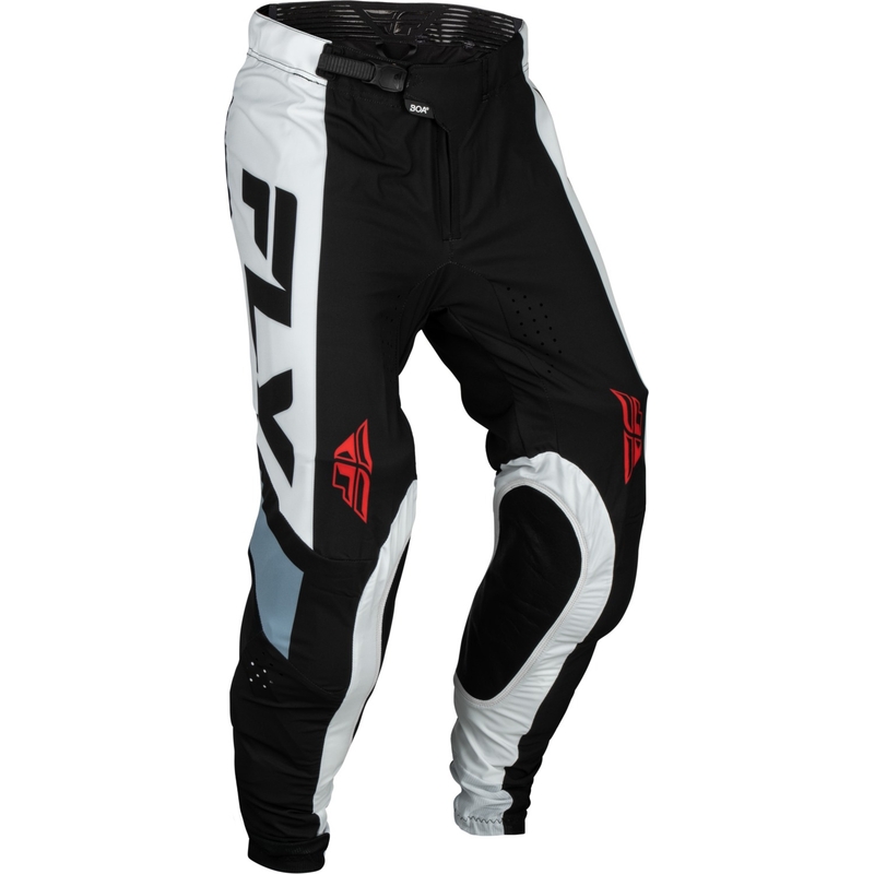 Pantalones de motocross FLY Racing Lite negro-blanco-gris