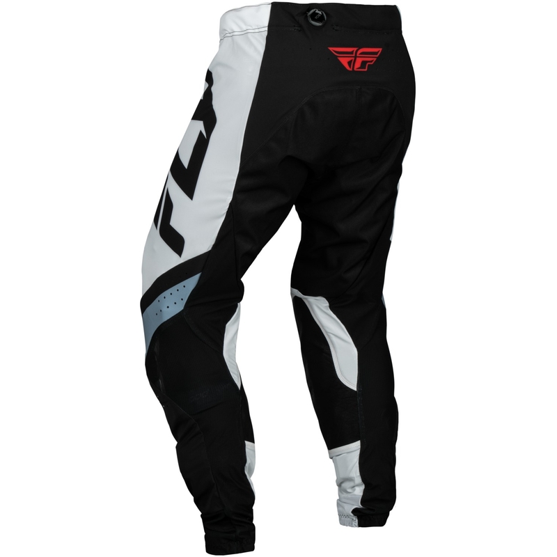 Pantalones de motocross FLY Racing Lite negro-blanco-gris