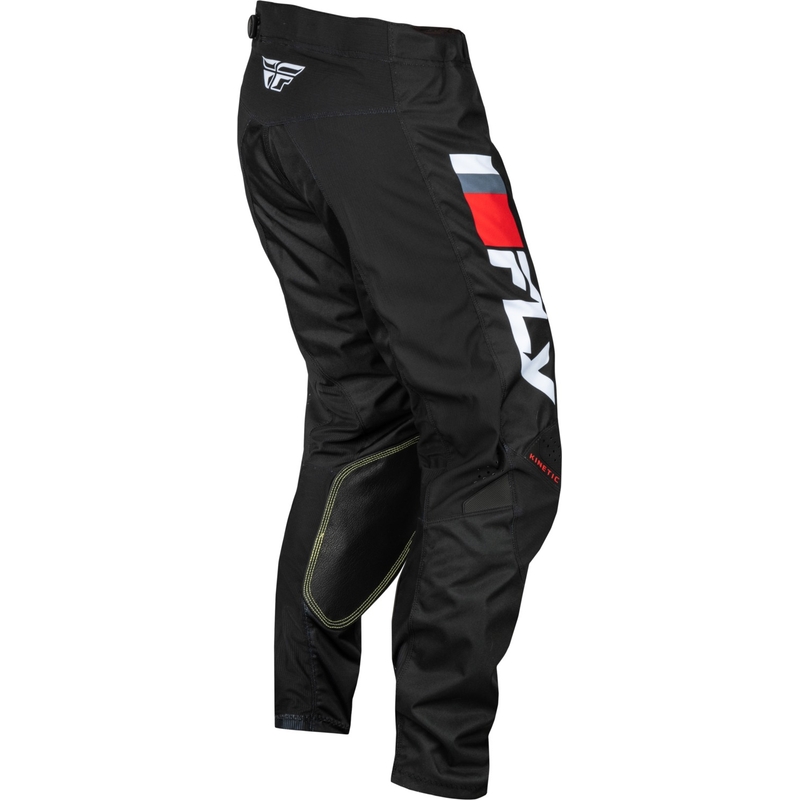 Pantalones de motocross FLY Racing Kinetic Prix rojo-gris-blanco