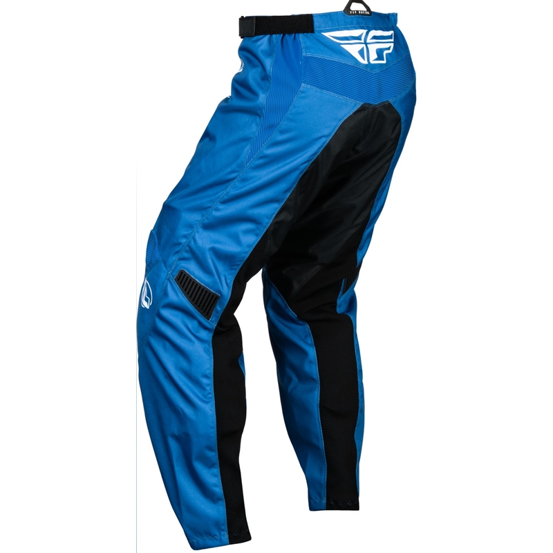 Pantalones de motocross para niños FLY Racing F-16 azul-blanco