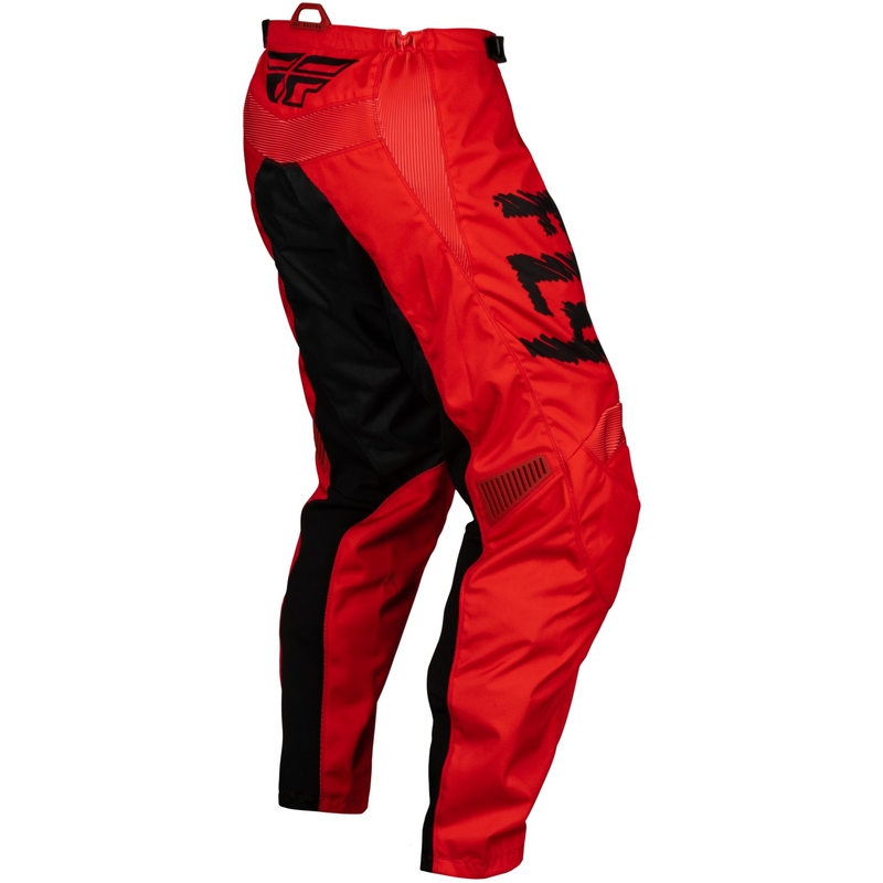 Pantalones de motocross para niños FLY Racing F-16 en rojo, negro y gris