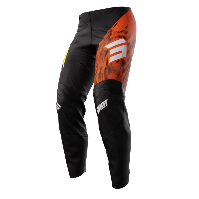 Pantalones de motocross para niños Shot Matrix naranja liquidación