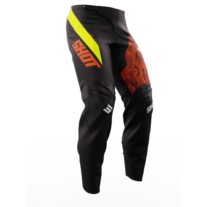 Pantalones de motocross para niños Shot Matrix naranja liquidación