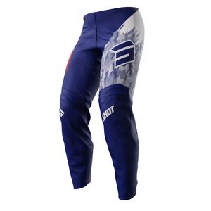 Pantalón motocross niño Shot Matrix azul liquidación