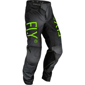 Pantalón motocross niño FLY Racing Kinetic Prodigy 2024 negro-verde fluo-azul liquidación