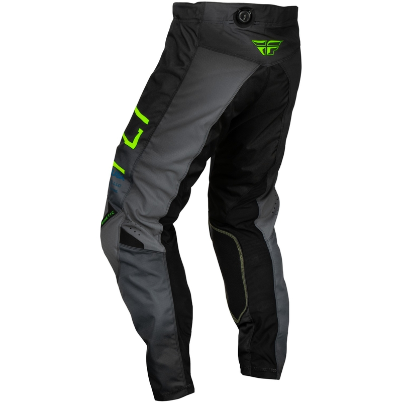 Pantalones de motocross para niños FLY Racing Kinetic Prodigy negro-verde fluorescente-azul en oferta liquidación