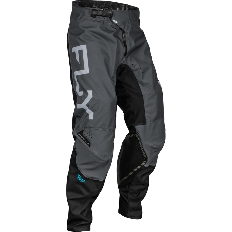 Pantalones Motocross FLY Racing Kinetic Reload 2024 gris-negro-azul liquidación