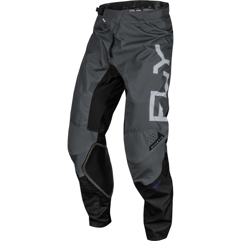 Pantalones Motocross FLY Racing Kinetic Reload 2024 gris-negro-azul liquidación