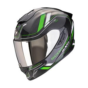 Casco integral para moto Scorpion EXO-1400 EVO II CARBON AIR MIRAGE negro-verde