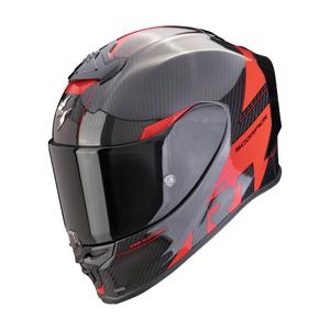 Casco integral de moto Scorpion EXO-R1 EVO Carbon Air Rally negro-rojo