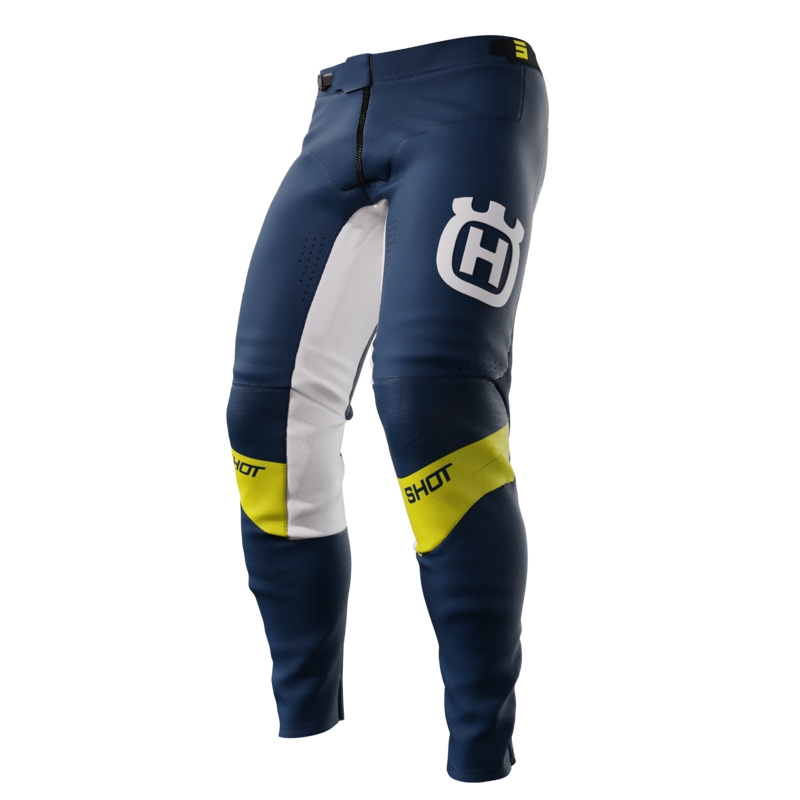 Pantalones motocross Shot Aerolite Husqvarna LE azul venta liquidación