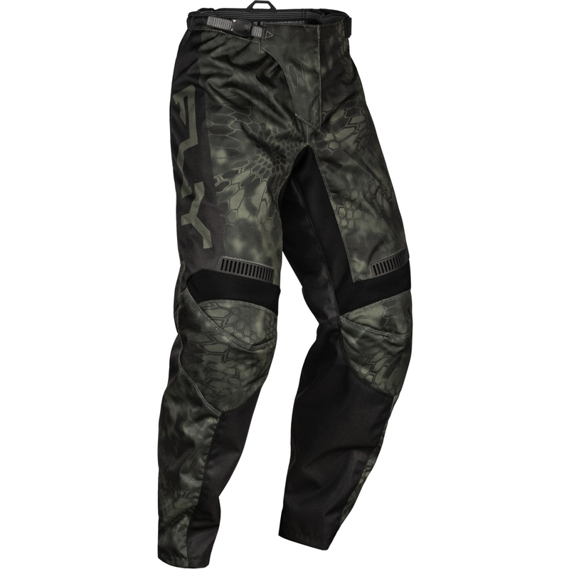 Pantalones motocross FLY Racing F-16 Kryptek 2024 gris-negro