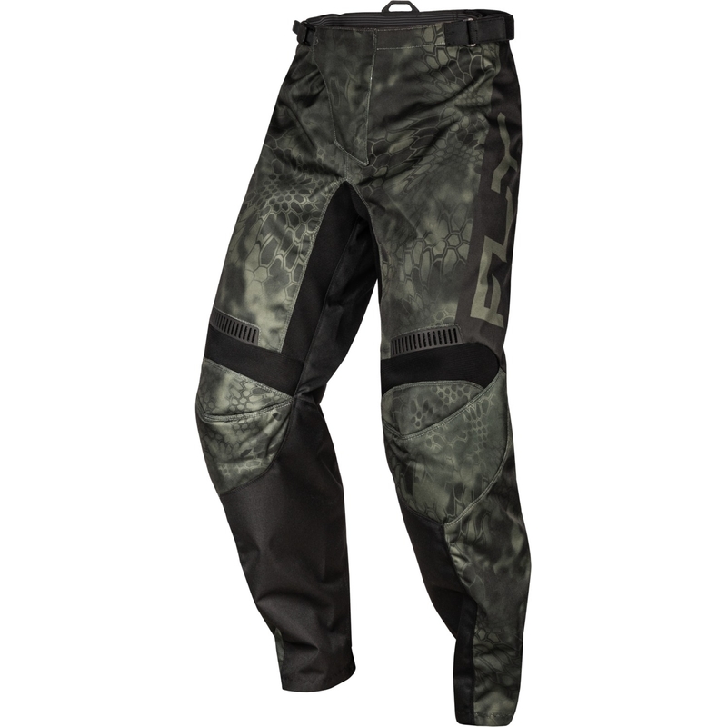 Pantalones motocross FLY Racing F-16 Kryptek 2024 gris-negro
