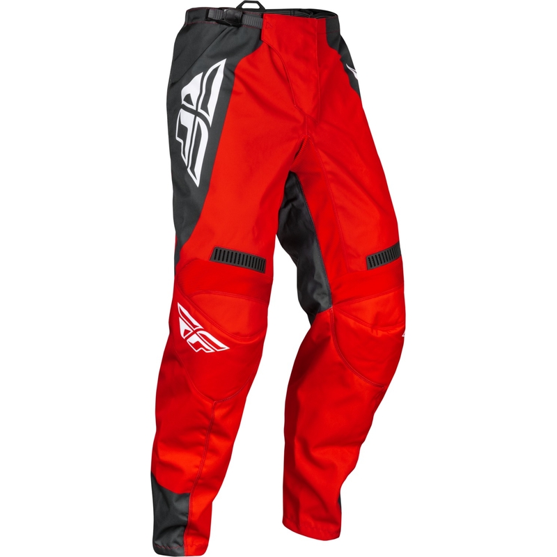 Pantalones motocross FLY Racing F-16 rojo-gris-blanco
