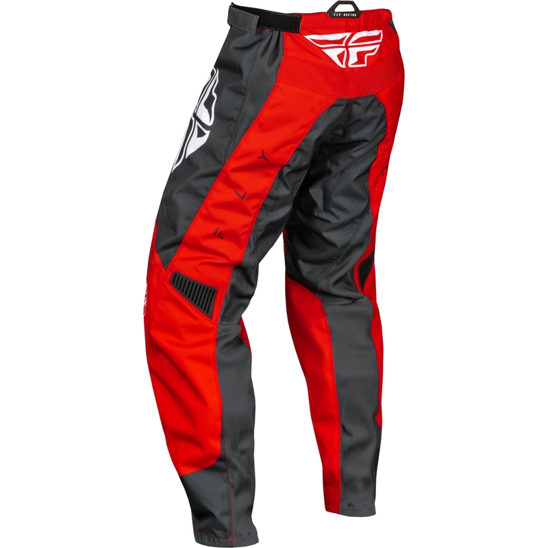 Pantalones motocross FLY Racing F-16 rojo-gris-blanco