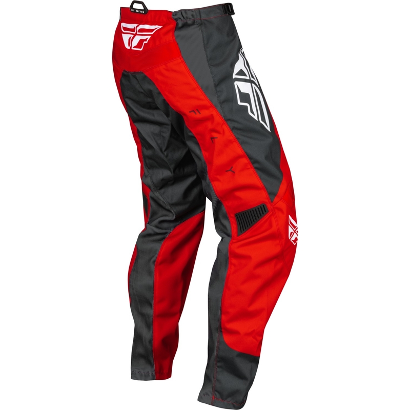 Pantalones motocross FLY Racing F-16 rojo-gris-blanco