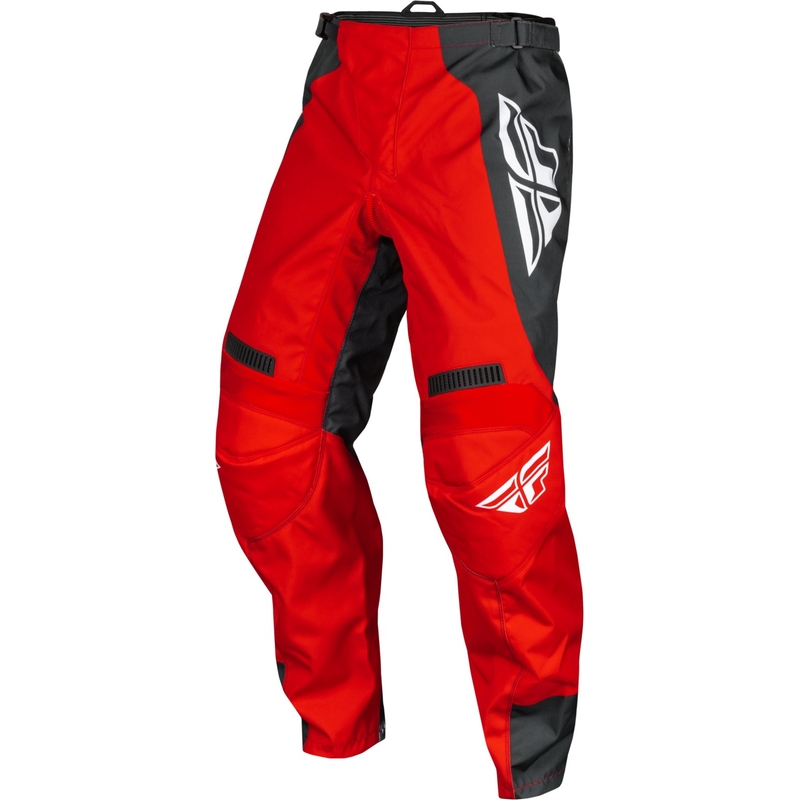 Pantalones motocross FLY Racing F-16 rojo-gris-blanco