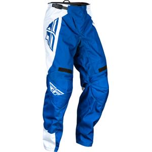 Pantalones motocross FLY Racing F-16 2024 azul y blanco