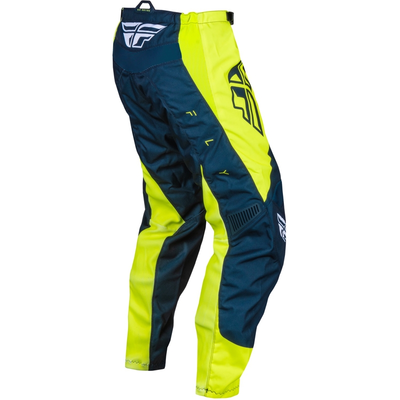 Pantalones motocross FLY Racing F-16 2024 azul-fluo amarillo-blanco
