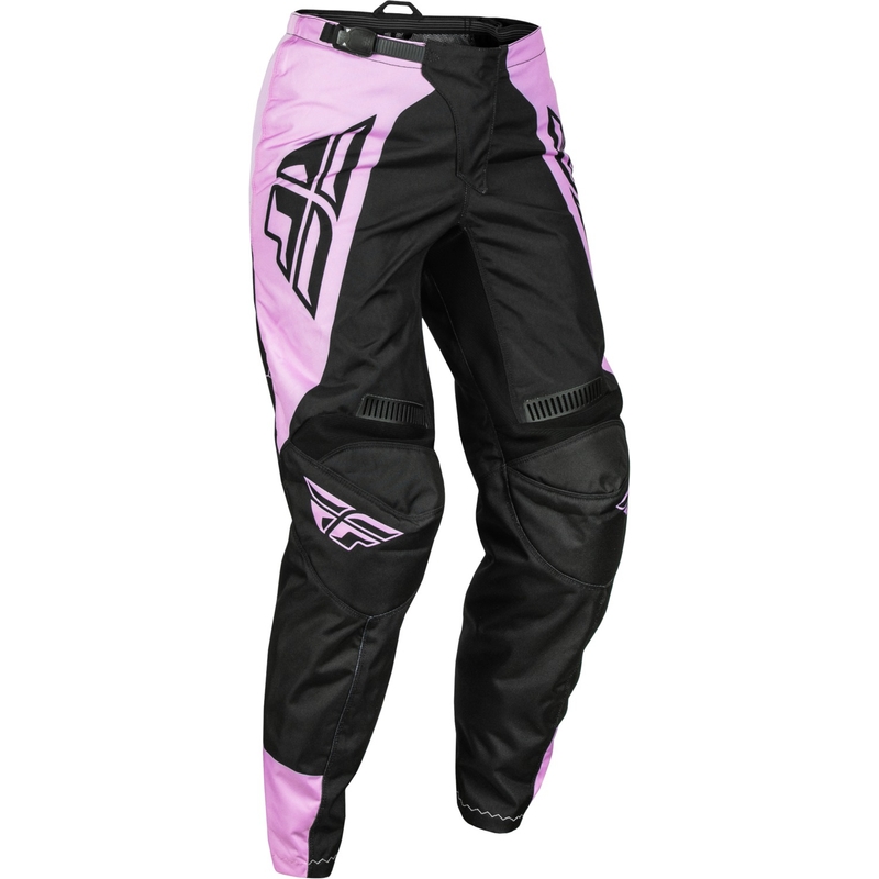 Pantalones motocross mujer FLY Racing F-16 2024 negro-lavanda