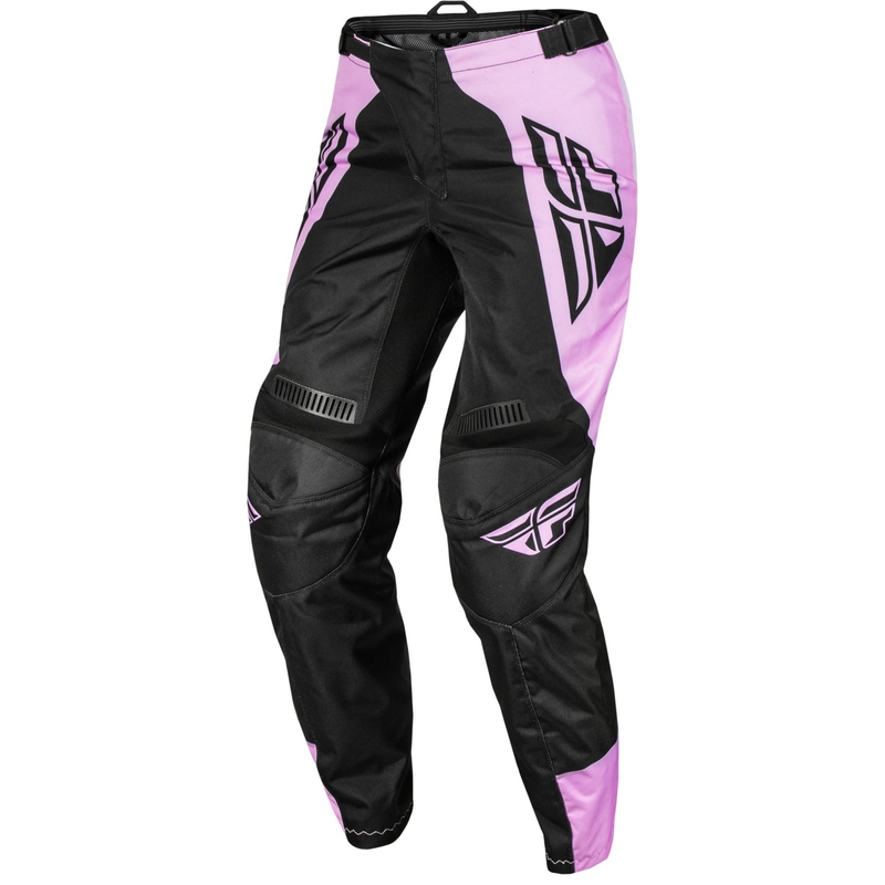 Pantalones motocross mujer FLY Racing F-16 2024 negro-lavanda