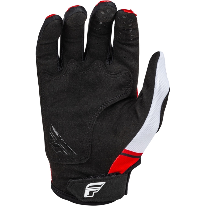 Guantes de motocross FLY Racing Kinetix Prix 2024 rojo-gris-blanco