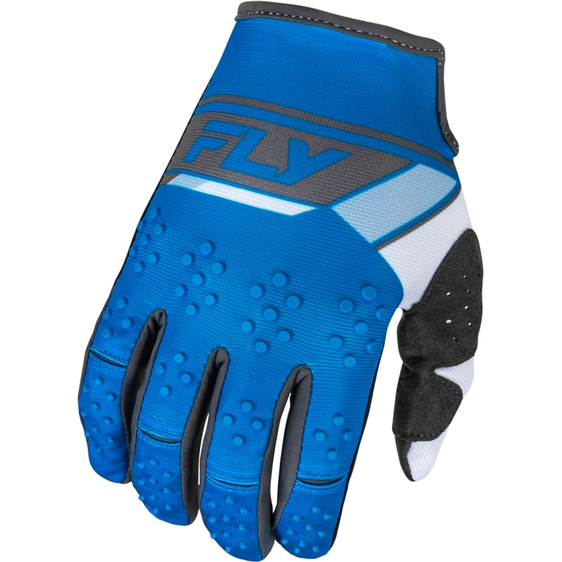 Guantes de motocross FLY Racing Kinetix Prix 2024 azul-gris