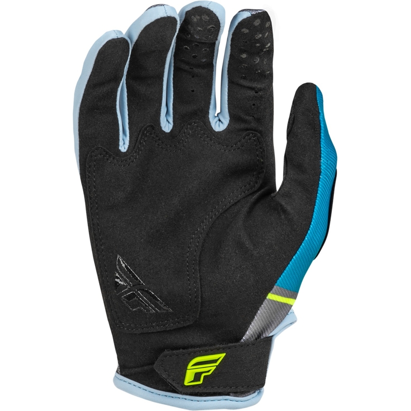 Guantes motocross FLY Racing Kinetix Prix 2024 gris-amarillo fluo