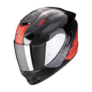Casco de moto integral Scorpion EXO-1400 EVO II AIR LUMA negro-rojo