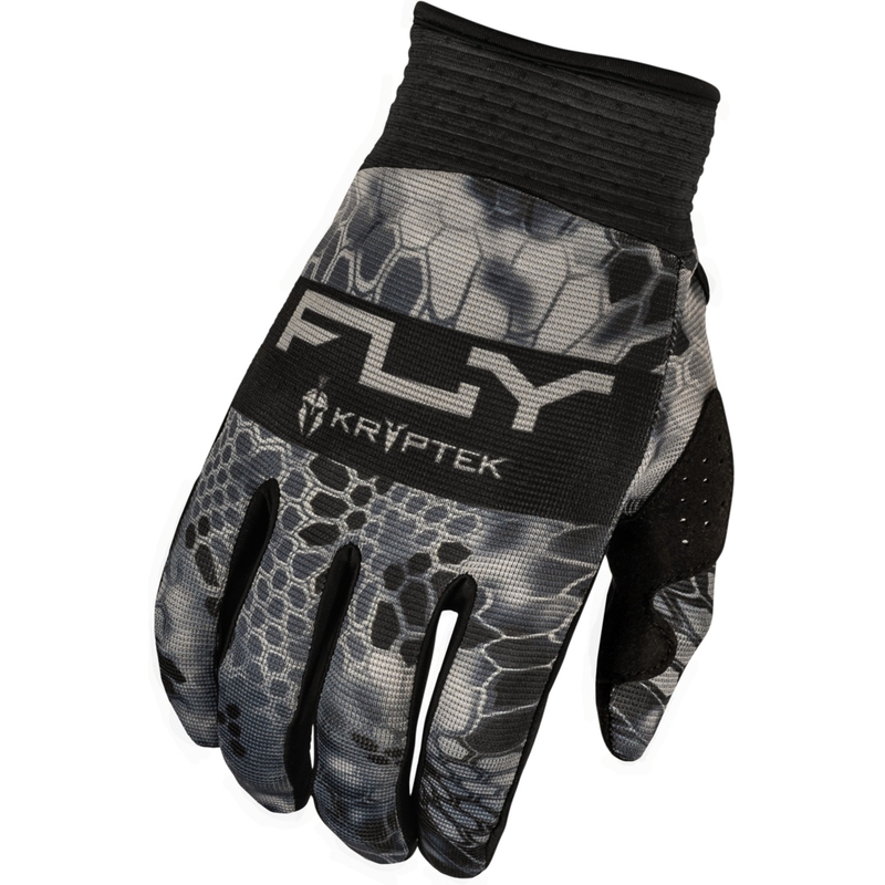 Guantes de motocross FLY Racing F-16 Kryptek 2024 gris-negro