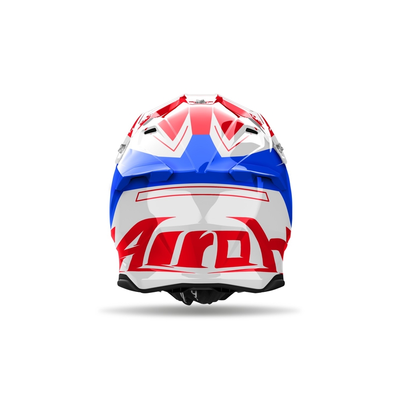 Casco de motocross Airoh Twist 3 Dizzy azul-rojo brillante