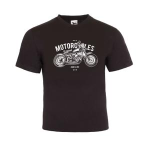 Camiseta RSA Motorcycles Ride Live negra