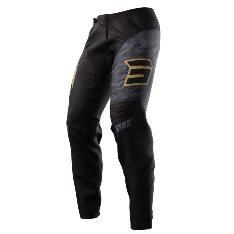 Pantalón Motocross Shot Devo Matrix oro liquidación